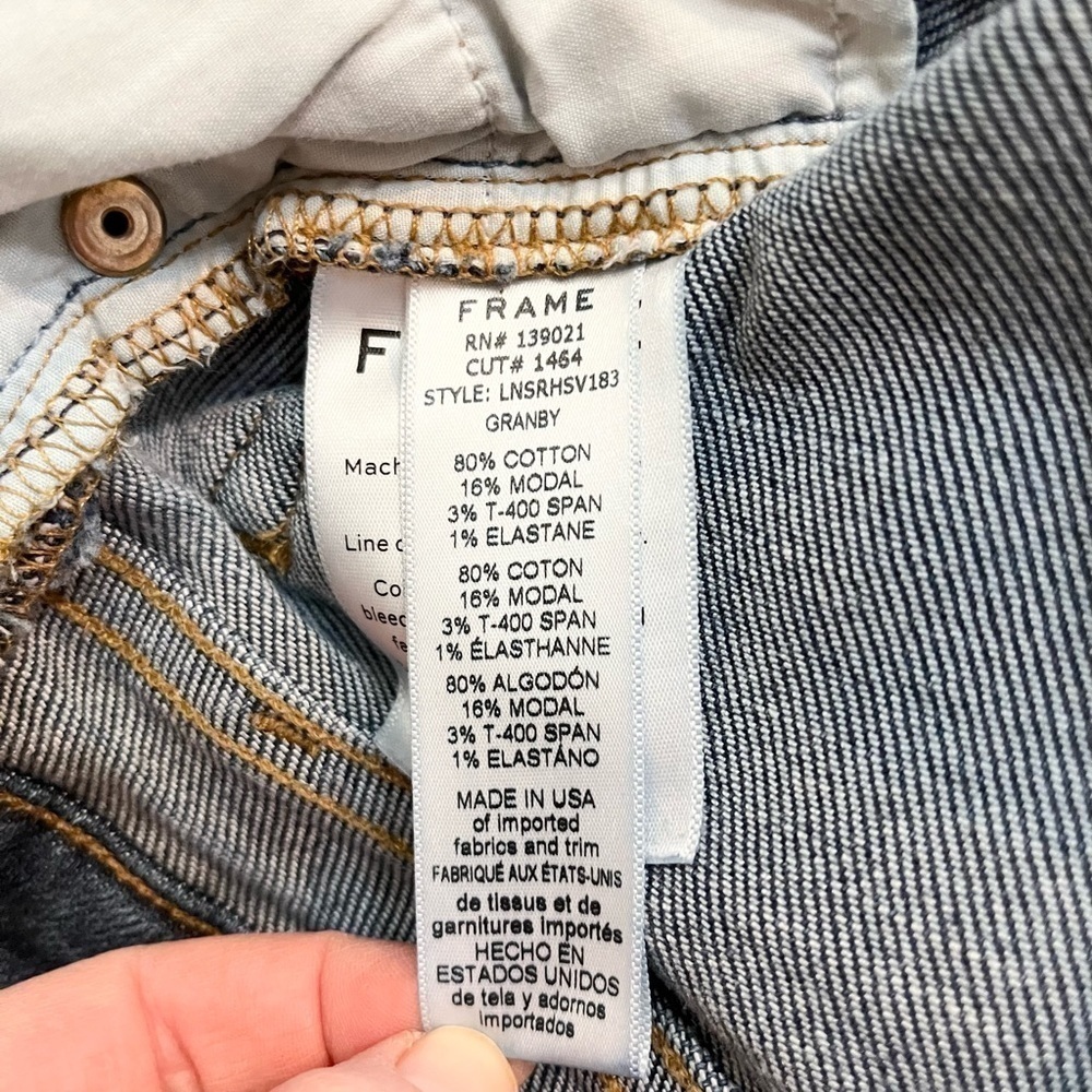 Frame Denim Le Nouveau Straight Jeans in Granby Size 24 - Picture 5 of 7